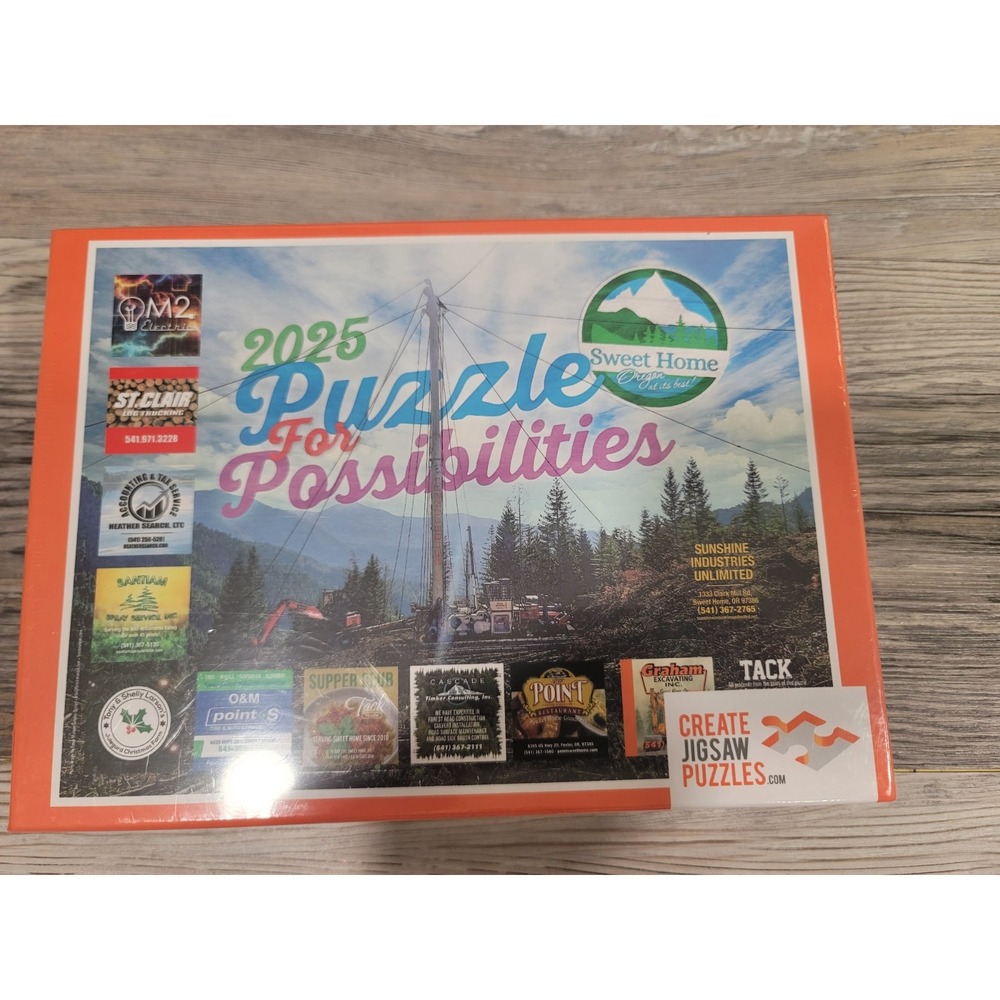 Puzzle 2025 Puzzle for Possibilities Sweet Home Oregon 500 pieces NEW